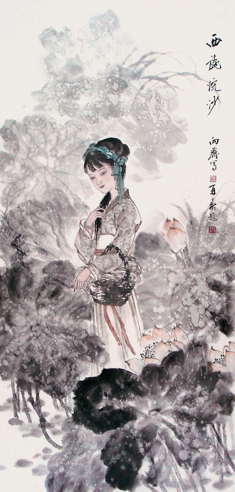 【名人国画】女画家吴向丽国画人物欣赏[36p] - no.1画室 - .