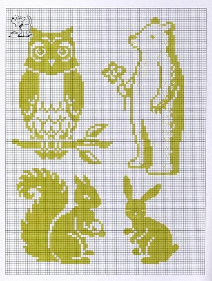 经典毛衣编织动物图案